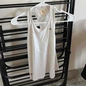 Tracksmith Strata Tank Top Ivory